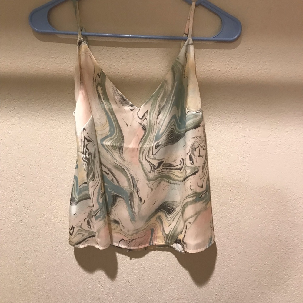 Marble Print Women's Top
